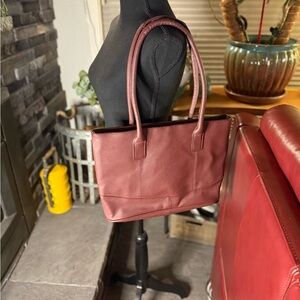 Burgundy Laptop Bag with Sturdy Handles